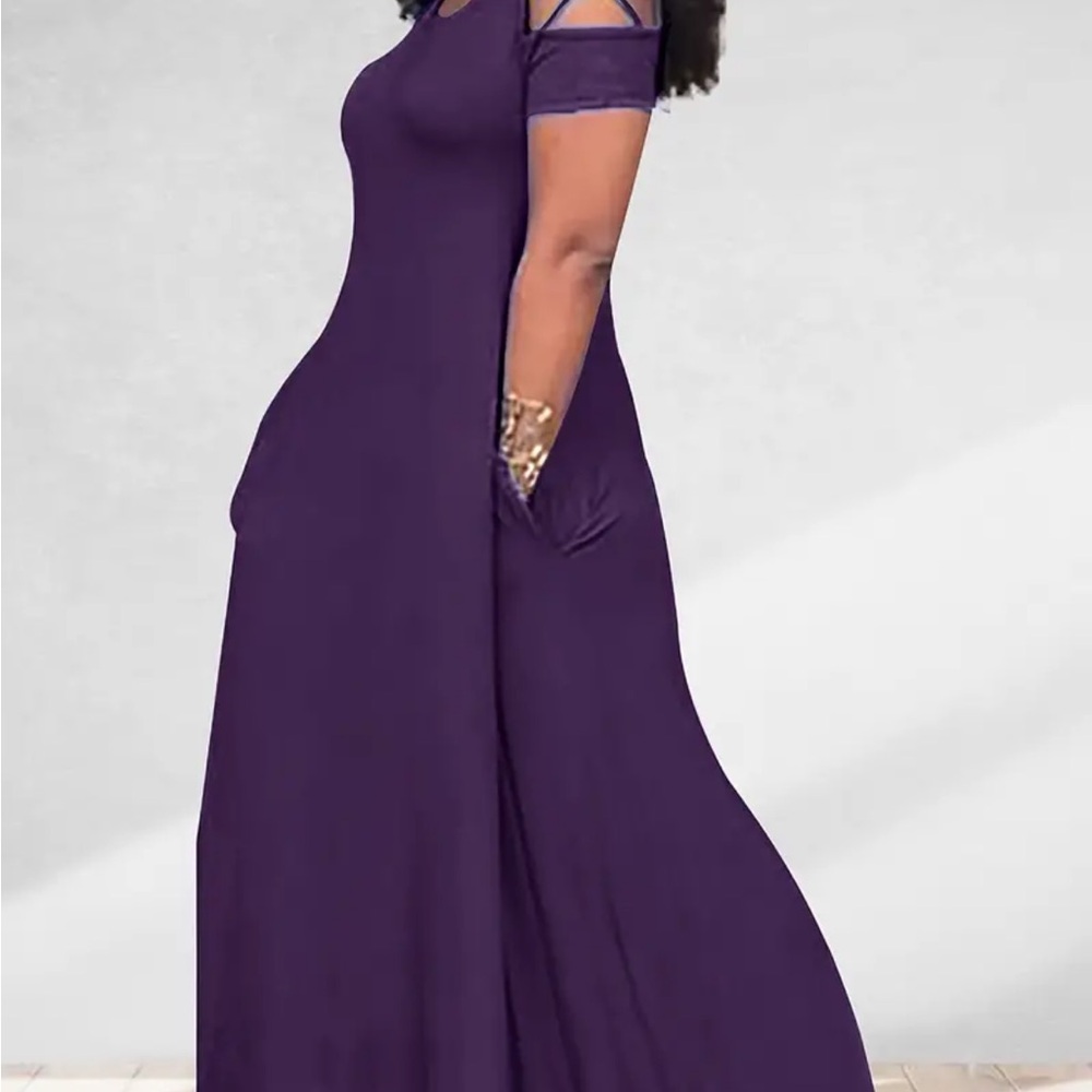 Purple Maxi Dress (plus size)
